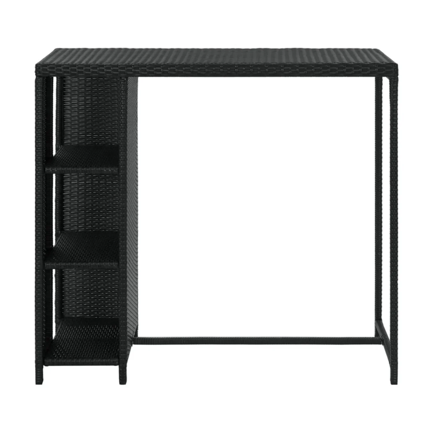 Outdoor Rattan Wicker Bar Table with High-Top Design - Image 4