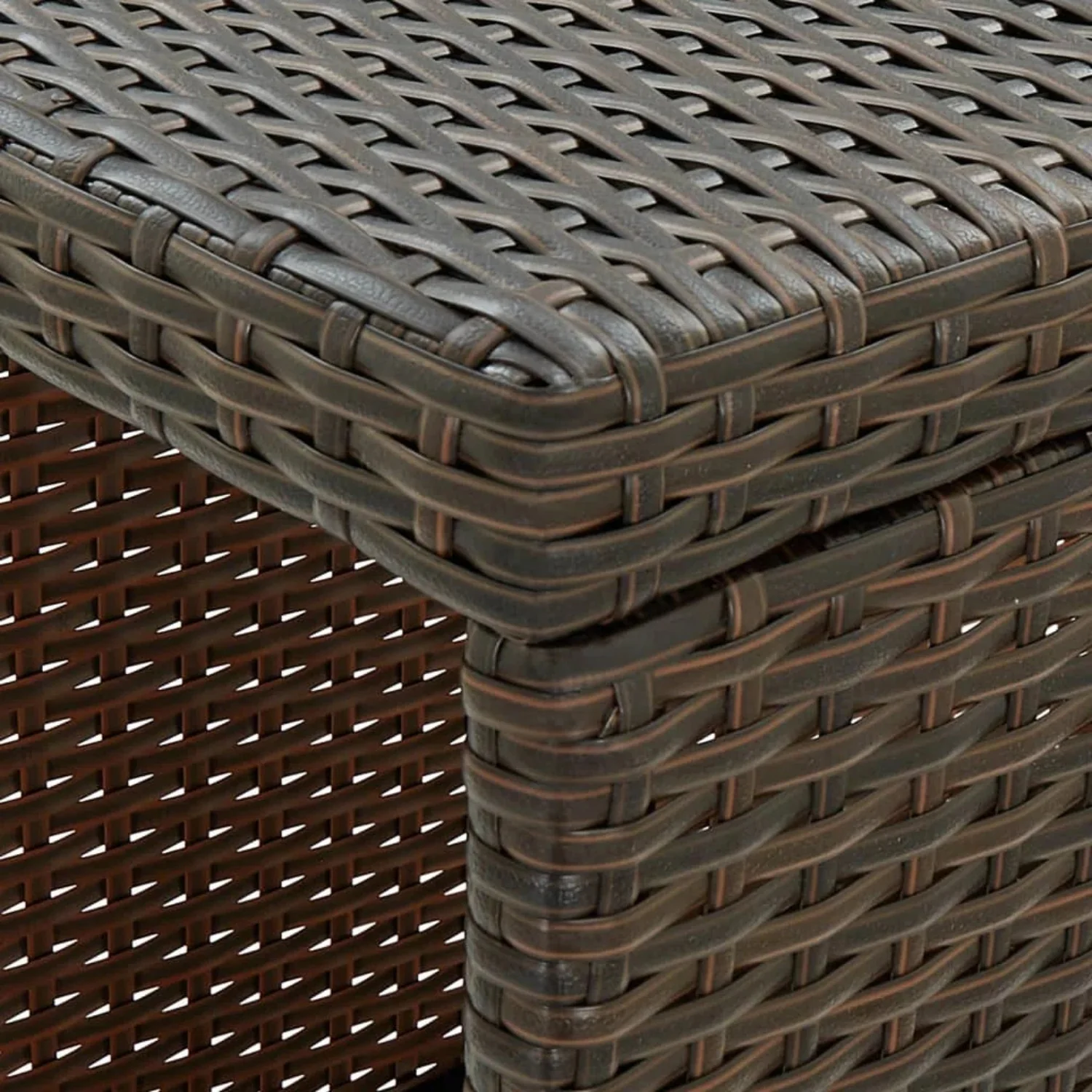 Outdoor Rattan Wicker Bar Table with High-Top Design - Image 3