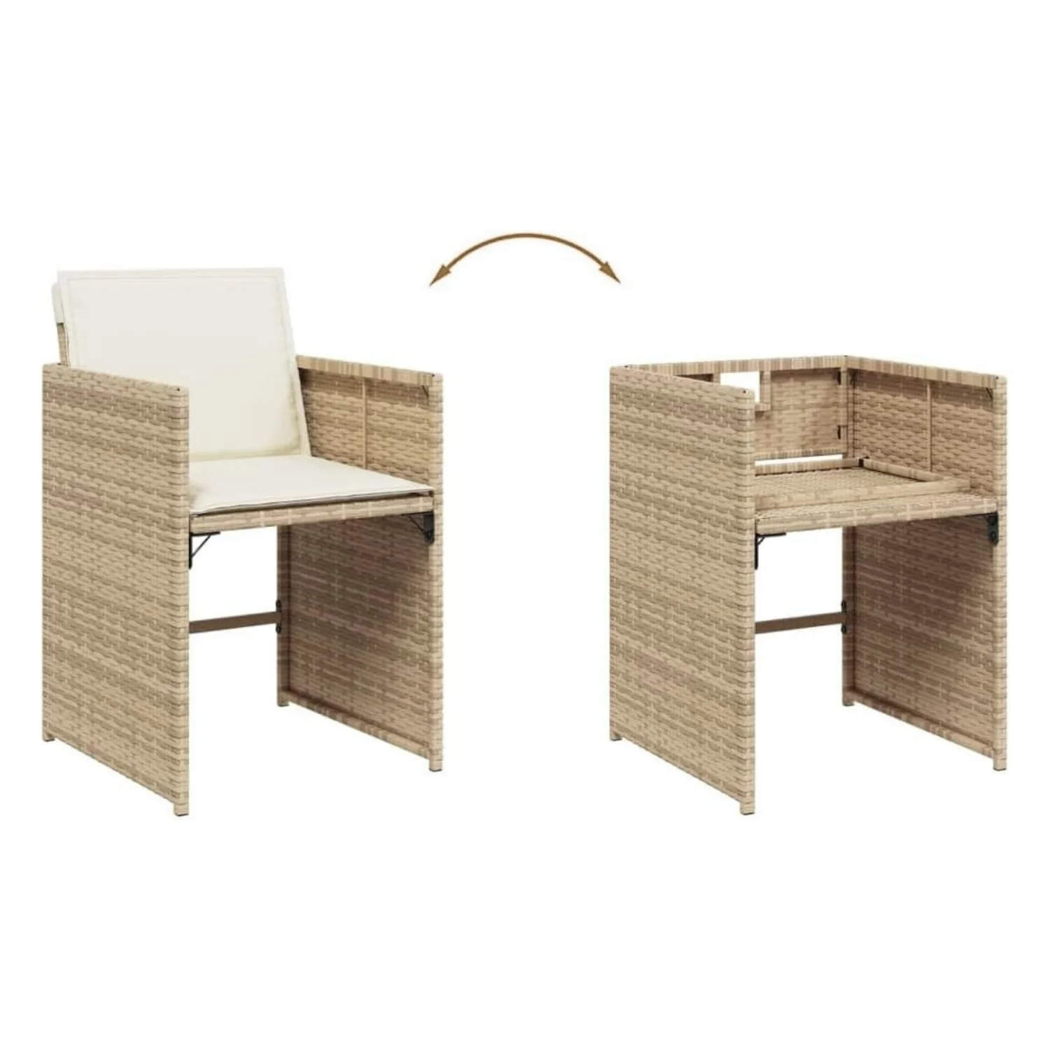 Outdoor Rattan Wicker Dinning Set 9-Piece - Image 9