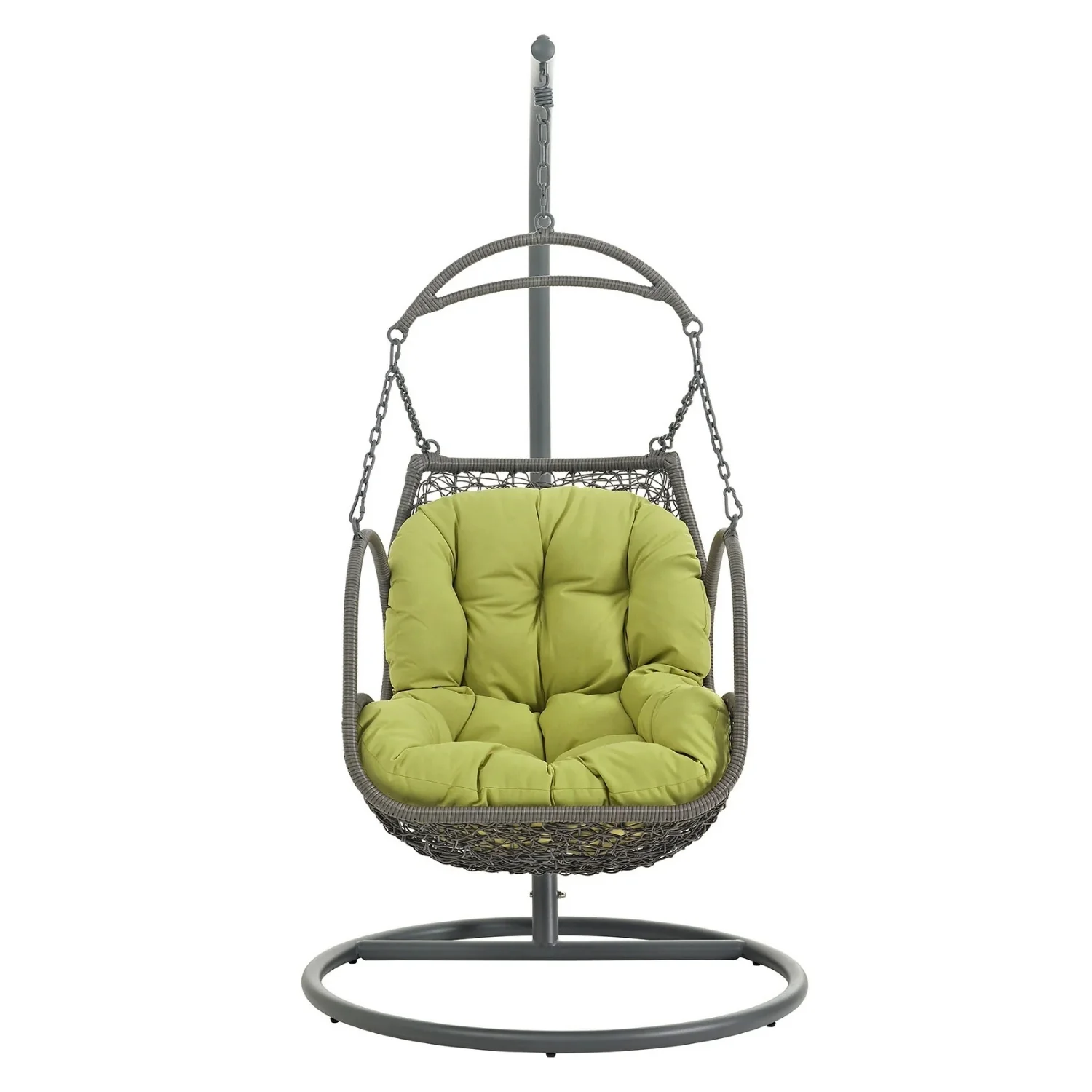 Outdoor Rattan Wicker Hanging Swing Chair with Cushion - Image 3