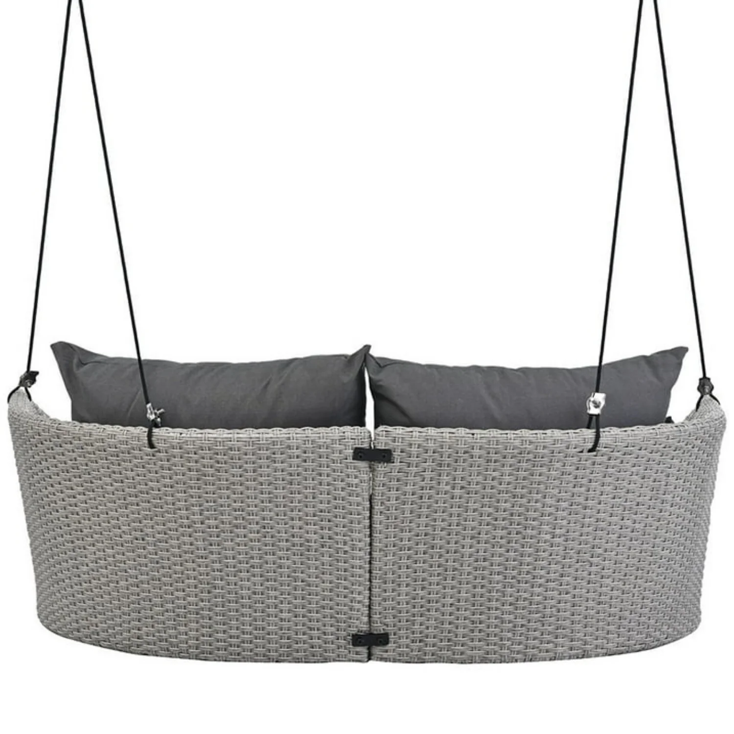 Outdoor Rattan Wicker Hanging Swing Chair with Cushion - Image 4
