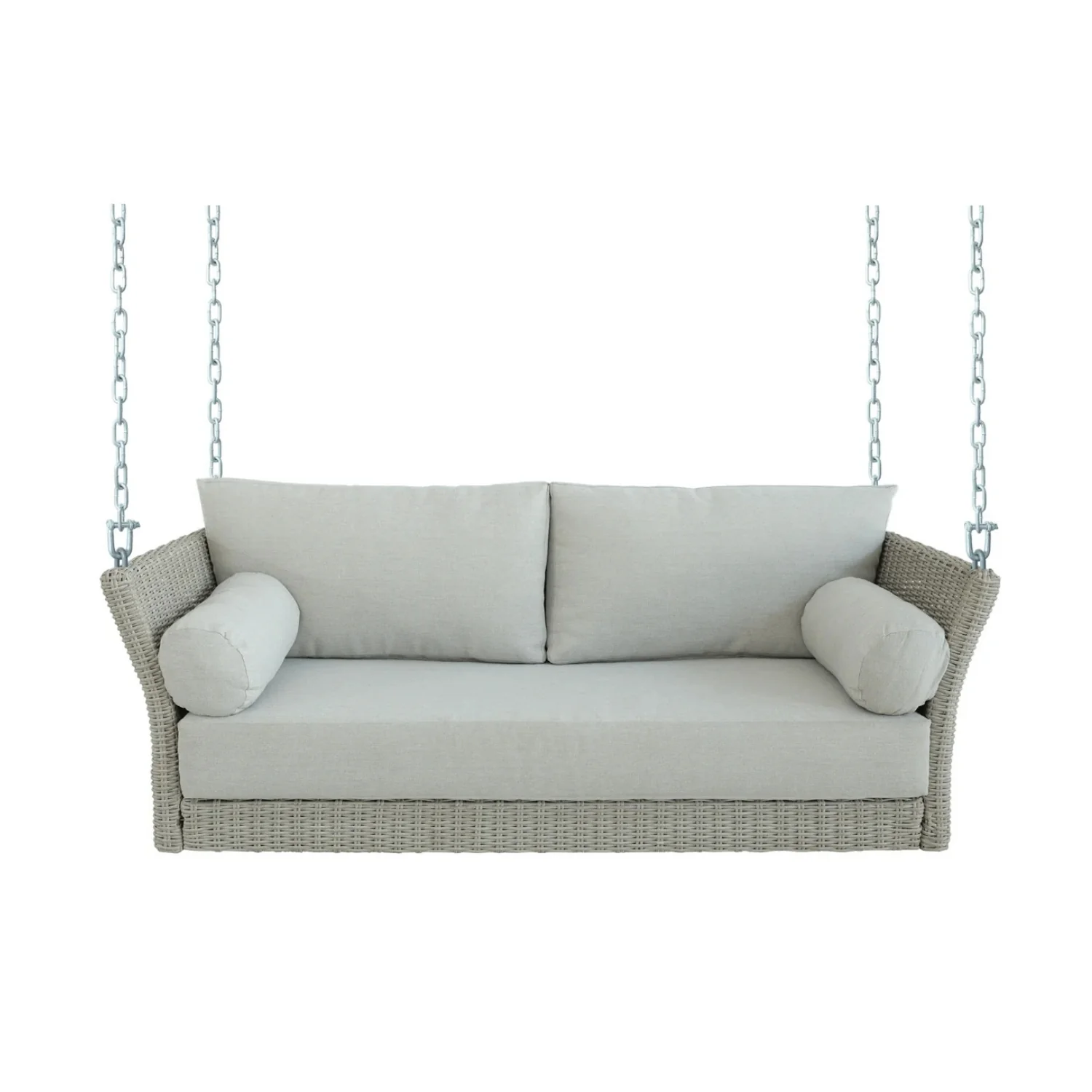 Outdoor Rattan Wicker Hanging Swing Chair with Cushion - Image 3