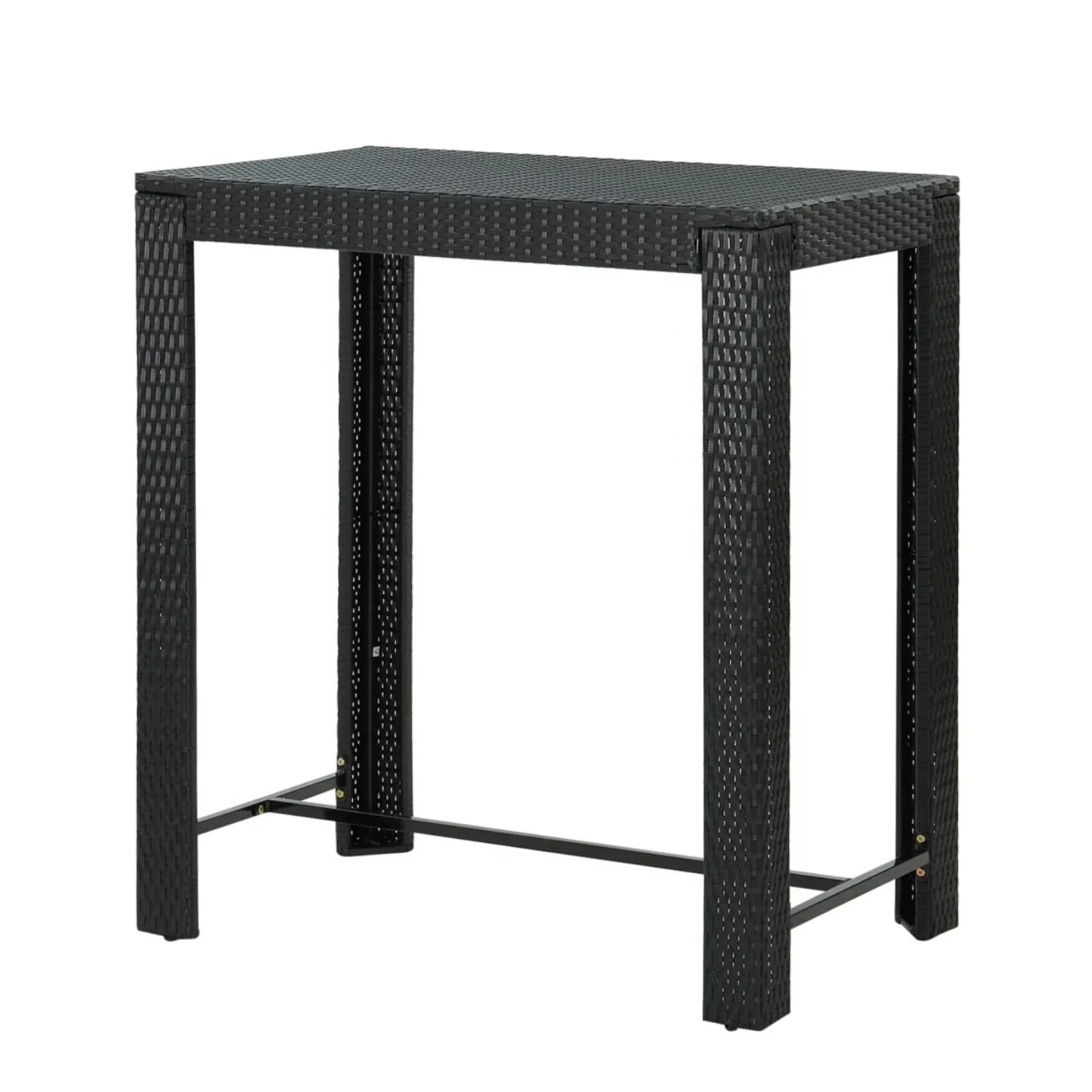Outdoor Rattan Wicker High Top Bar Table - Image 6