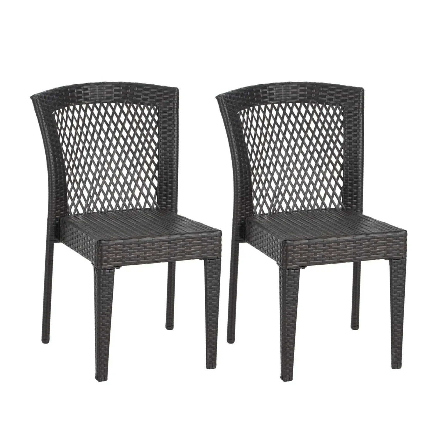 Outdoor Rattan Wicker Patio Dining Chairs - Image 13