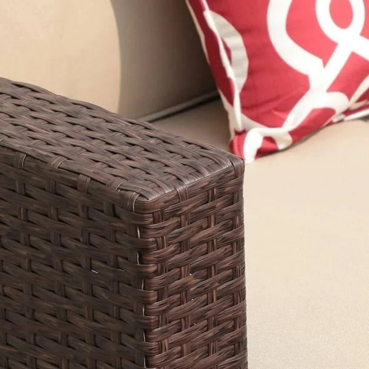 Outdoor Rattan Wicker Sectional 6-Seater Sofa Set - Image 4
