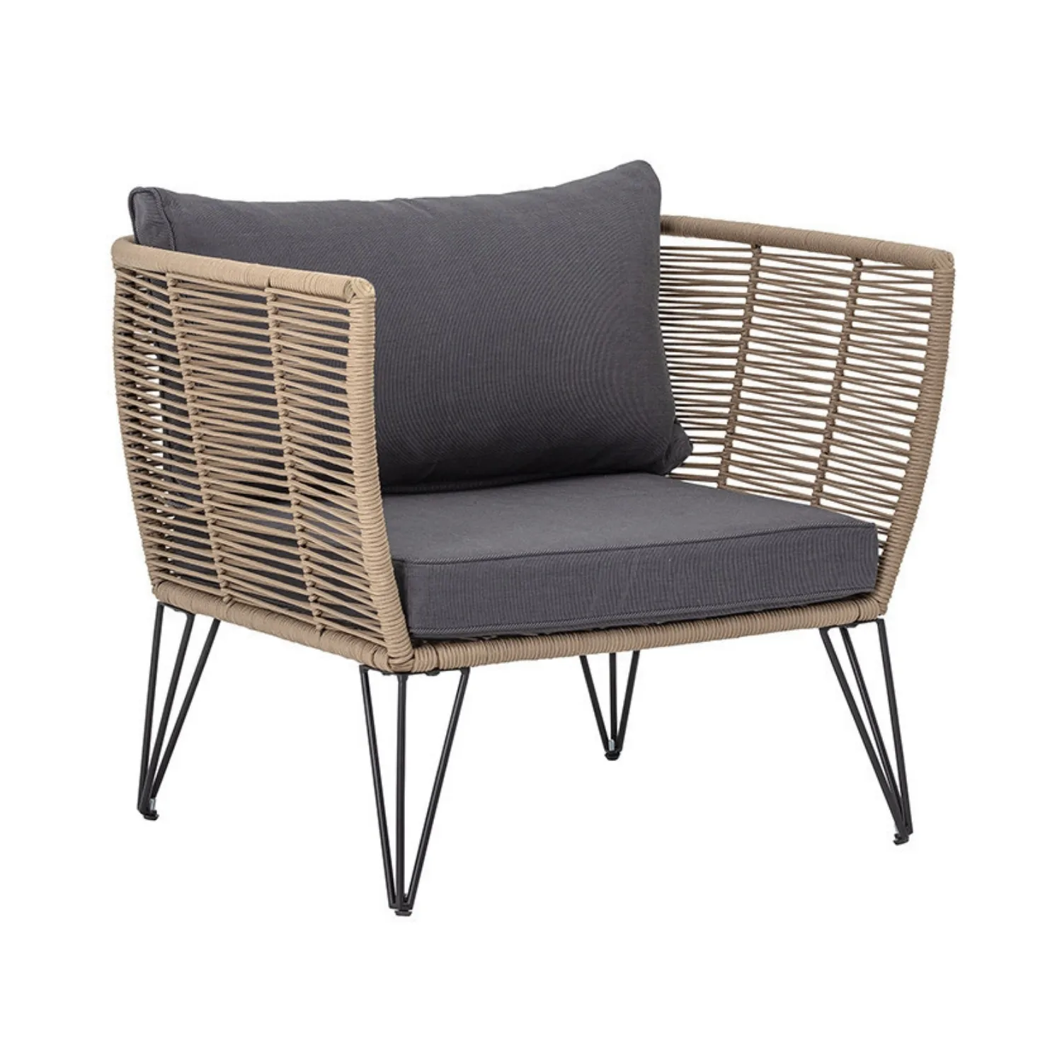 Outdoor Rope 1 Piece Patio Single Seater Sofa - Image 10