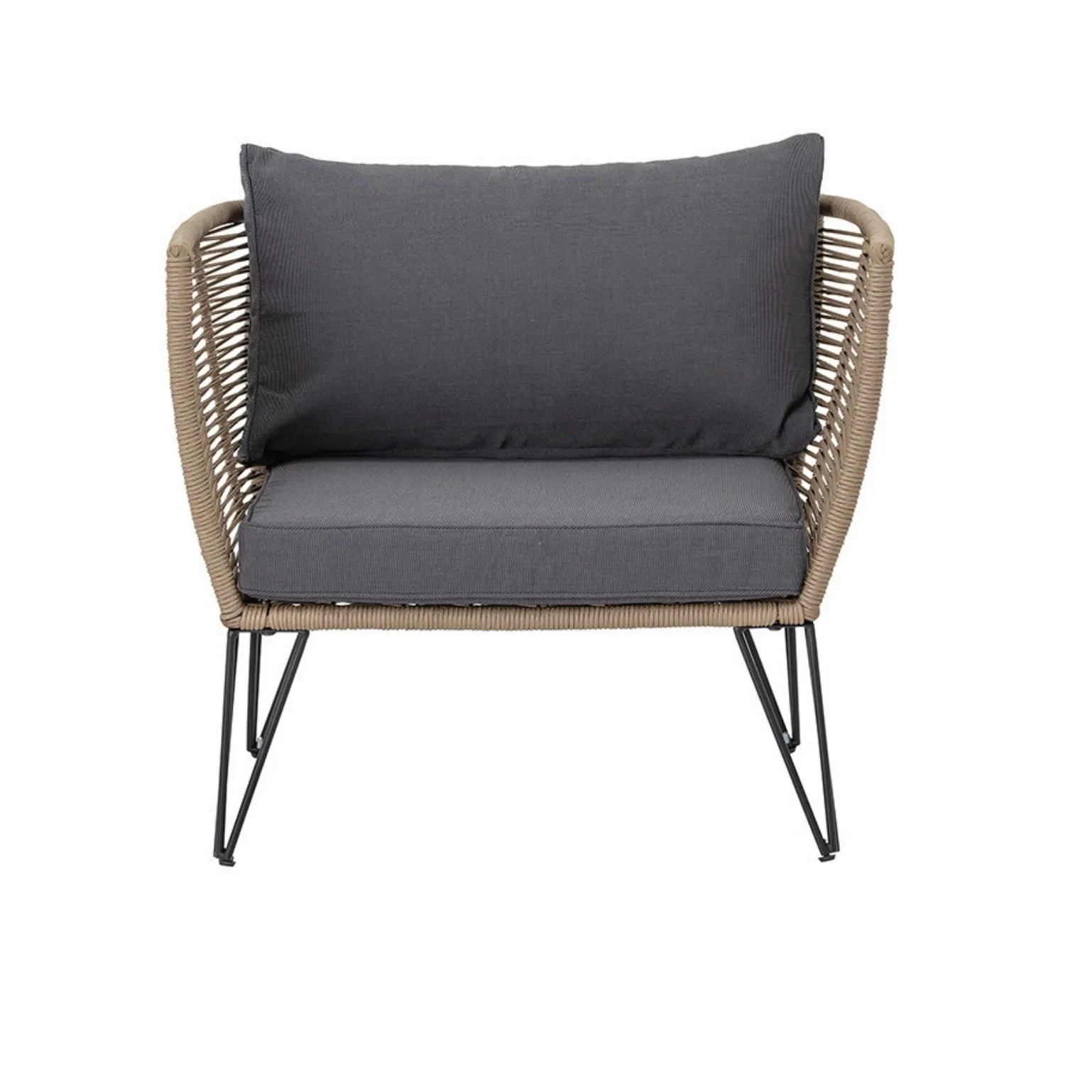 Outdoor Rope 1 Piece Patio Single Seater Sofa - Image 7