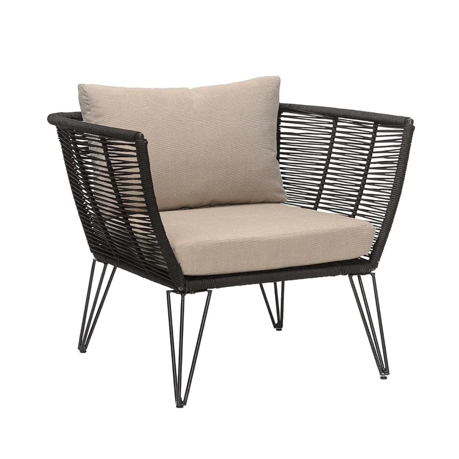 Outdoor Rope 1 Piece Patio Single Seater Sofa - Image 7