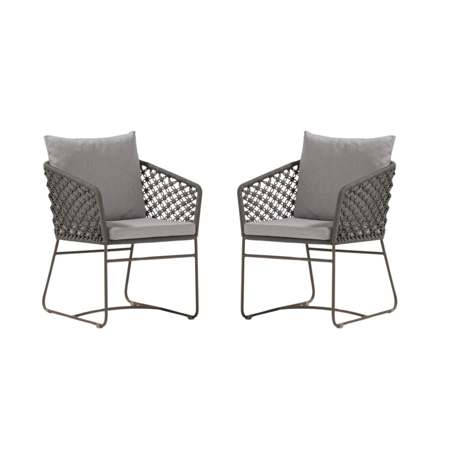 Outdoor Rope 2-Piece Patio Chairs - Image 5