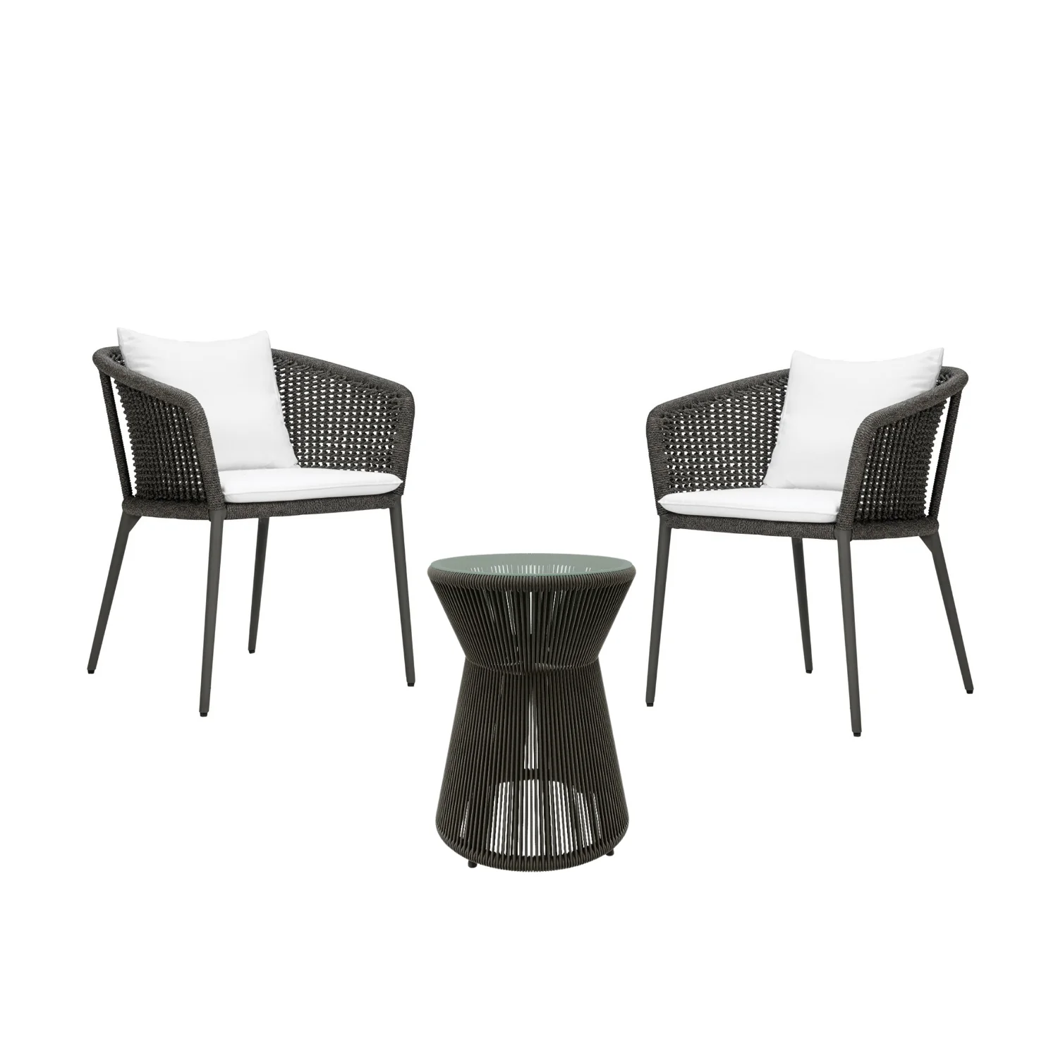 Outdoor Rope 3-Piece Patio Set - Image 4
