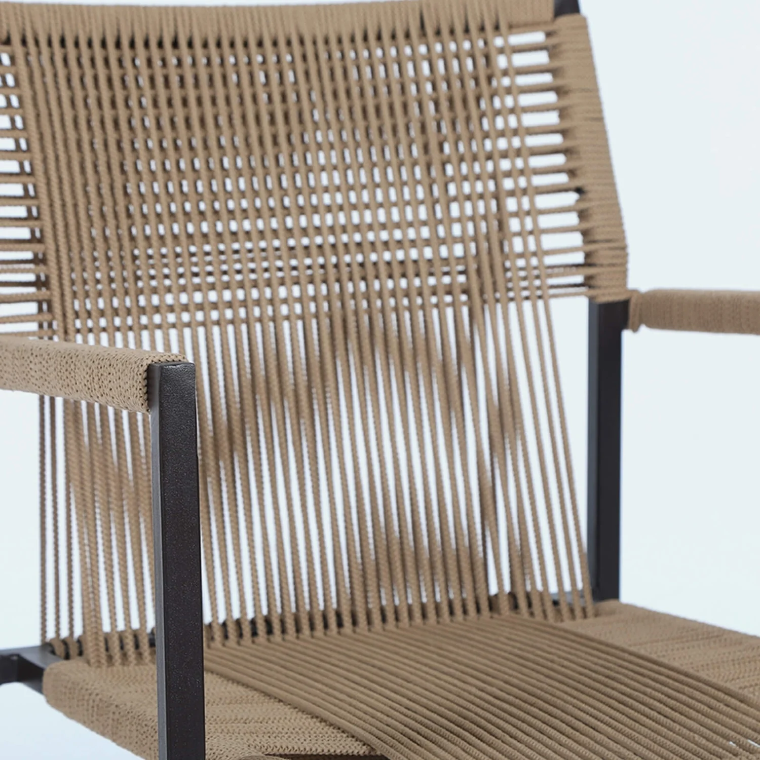Outdoor Rope 3-Piece Patio Set (Beige) - Image 3