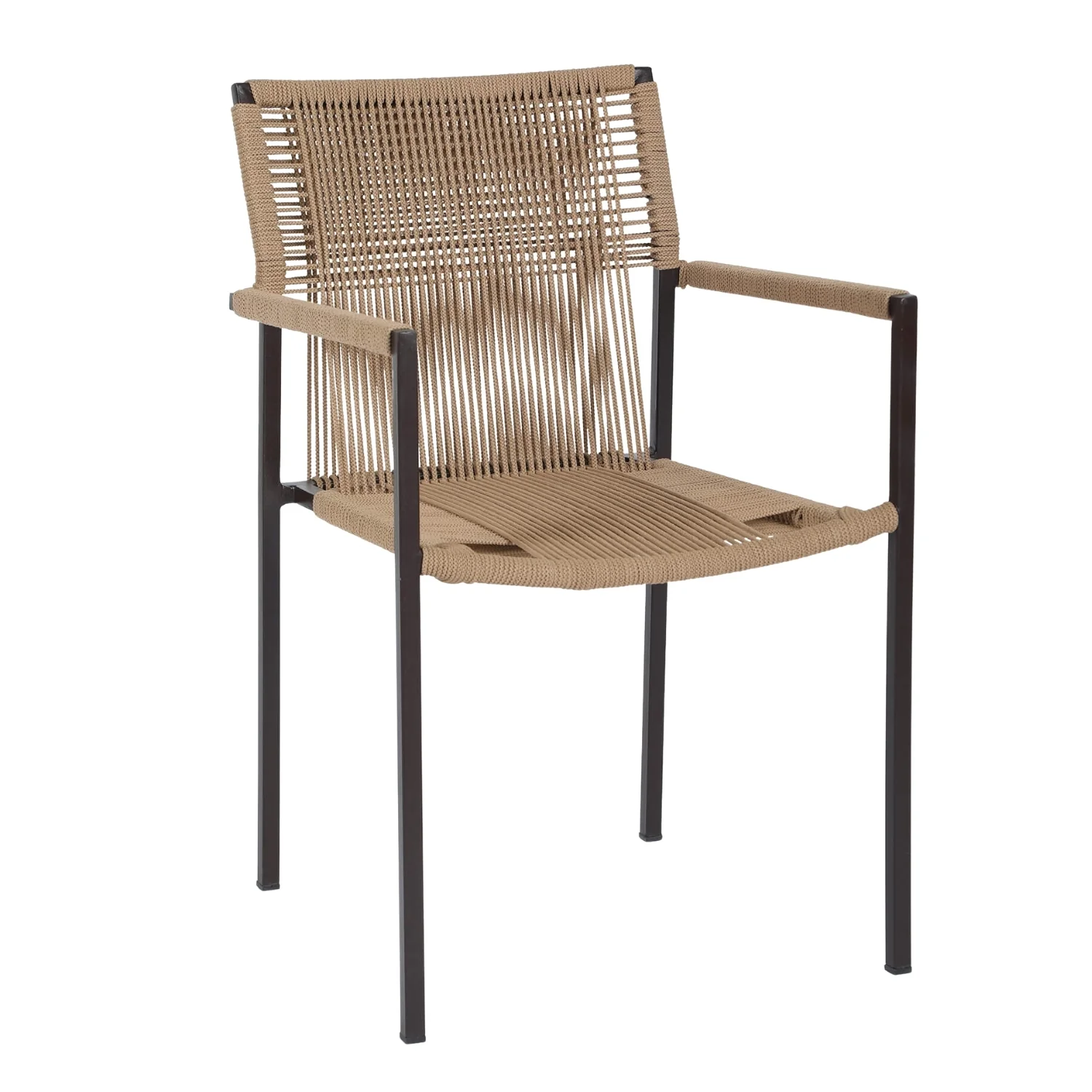 Outdoor Rope 3-Piece Patio Set (Beige) - Image 9