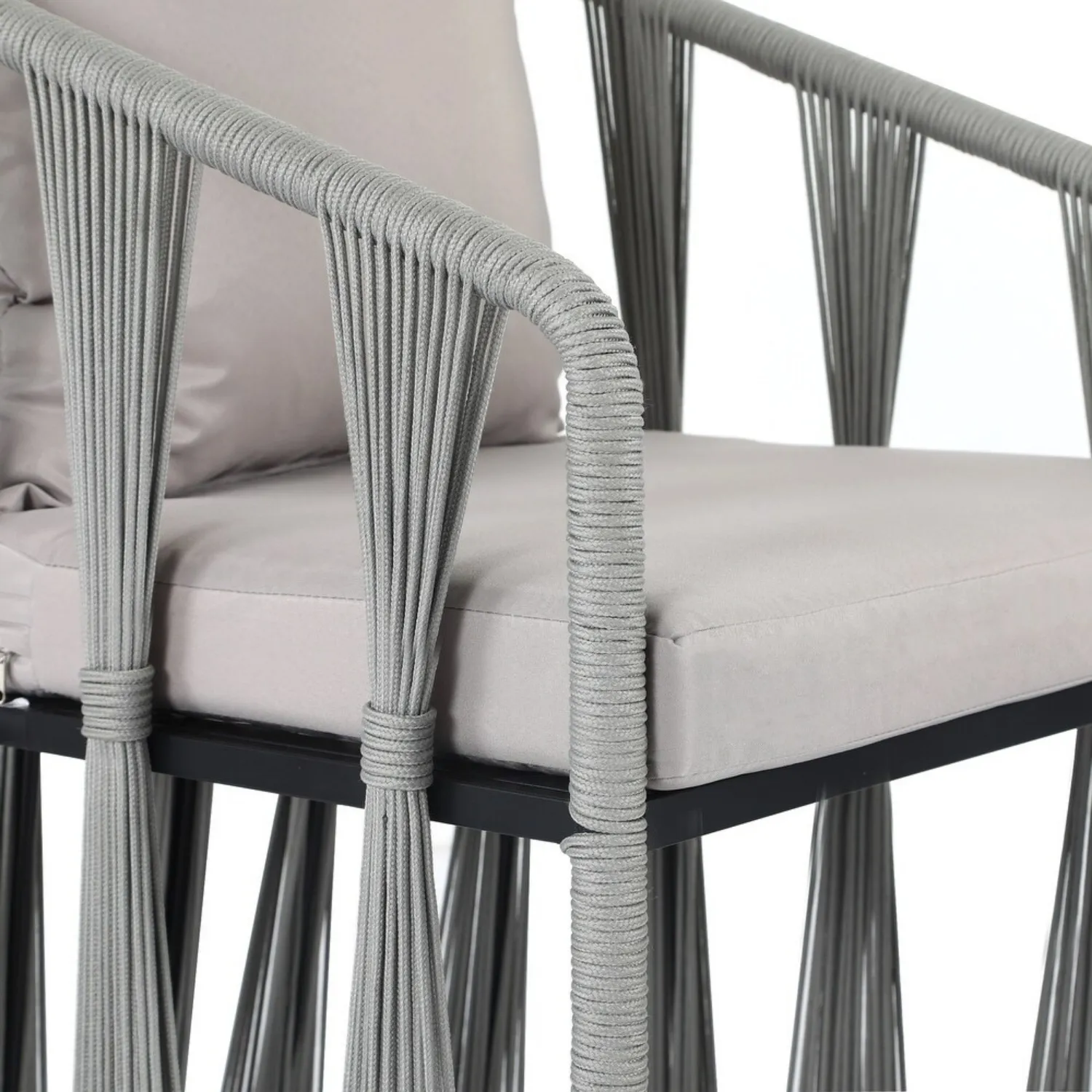 Outdoor Rope 3-Piece Patio Set - Image 3