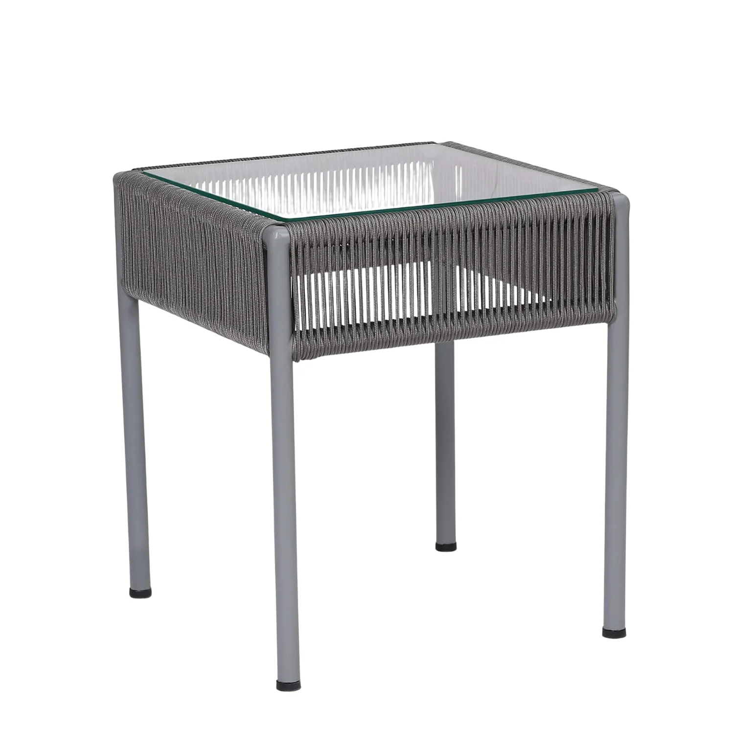 Outdoor Rope 3-Piece Patio Set (Grey) - Image 9