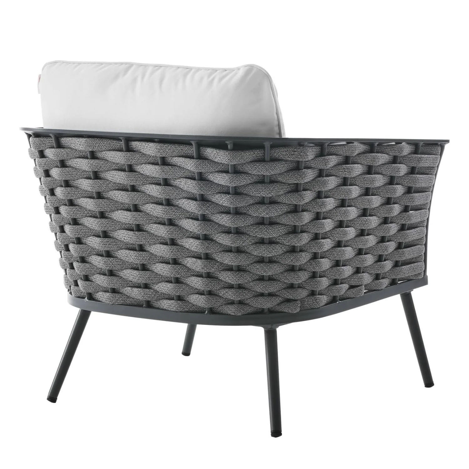 Outdoor Rope 3-Piece Patio Set With Wooden Top Table - Image 12