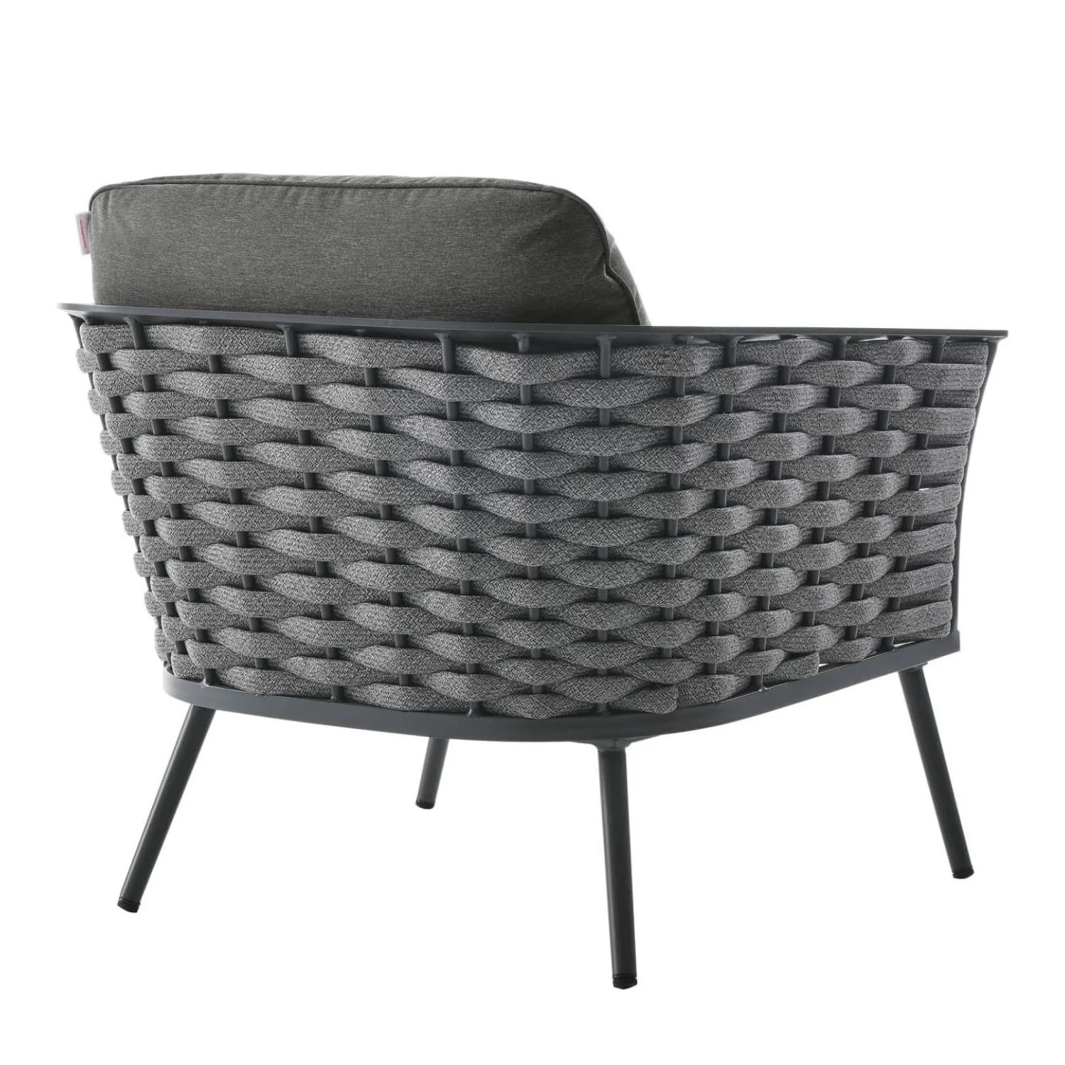 Outdoor Rope 3-Piece Patio Set With Wooden Top Table - Image 12