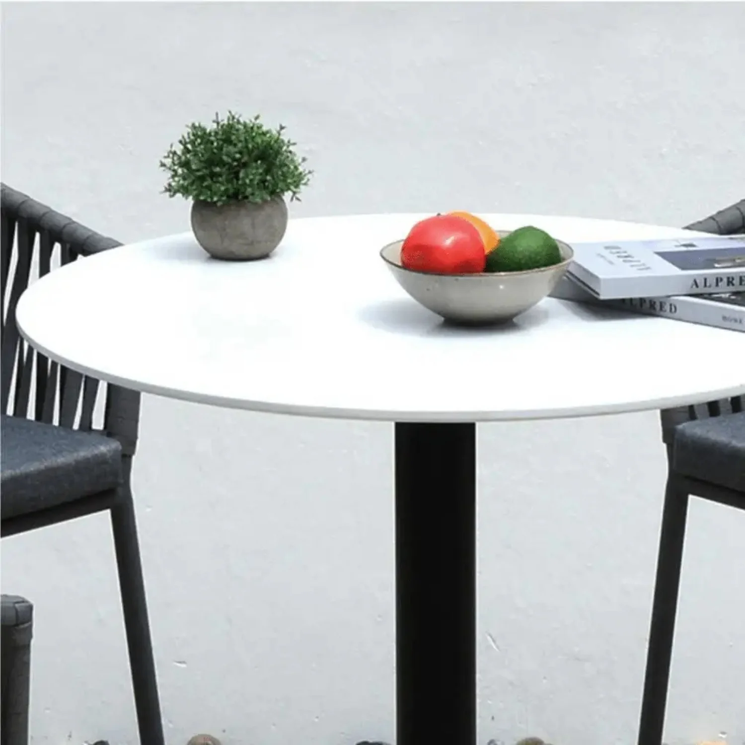 Outdoor Rope 5-Piece Bar Set With a High-Top Round Table - Image 7