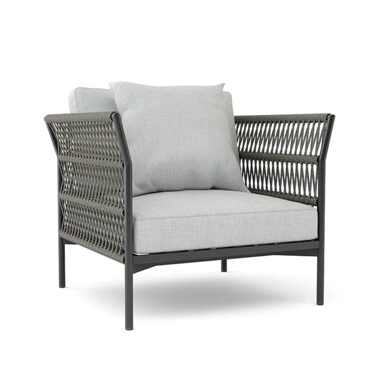 Outdoor Rope 7-Seater Sofa Set With Glass Top Table - Image 11