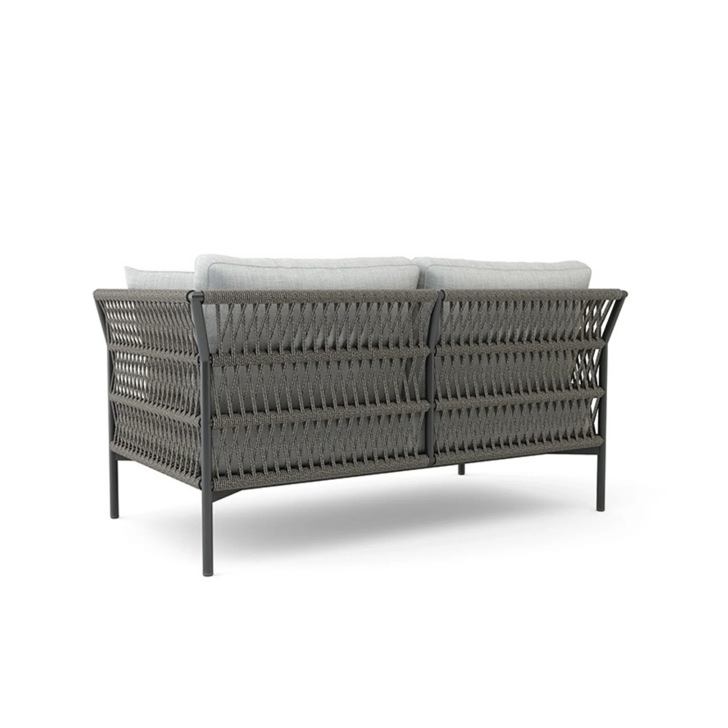 Outdoor Rope 7-Seater Sofa Set With Glass Top Table - Image 14