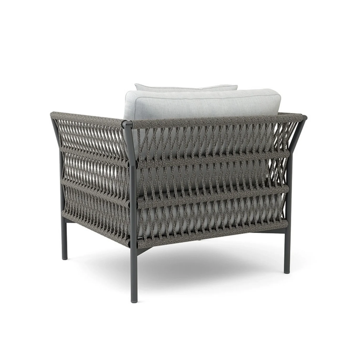 Outdoor Rope 7-Seater Sofa Set With Glass Top Table - Image 15