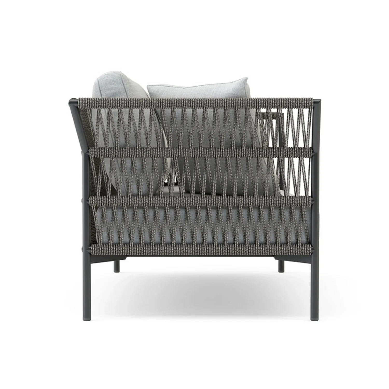 Outdoor Rope 7-Seater Sofa Set With Glass Top Table - Image 17