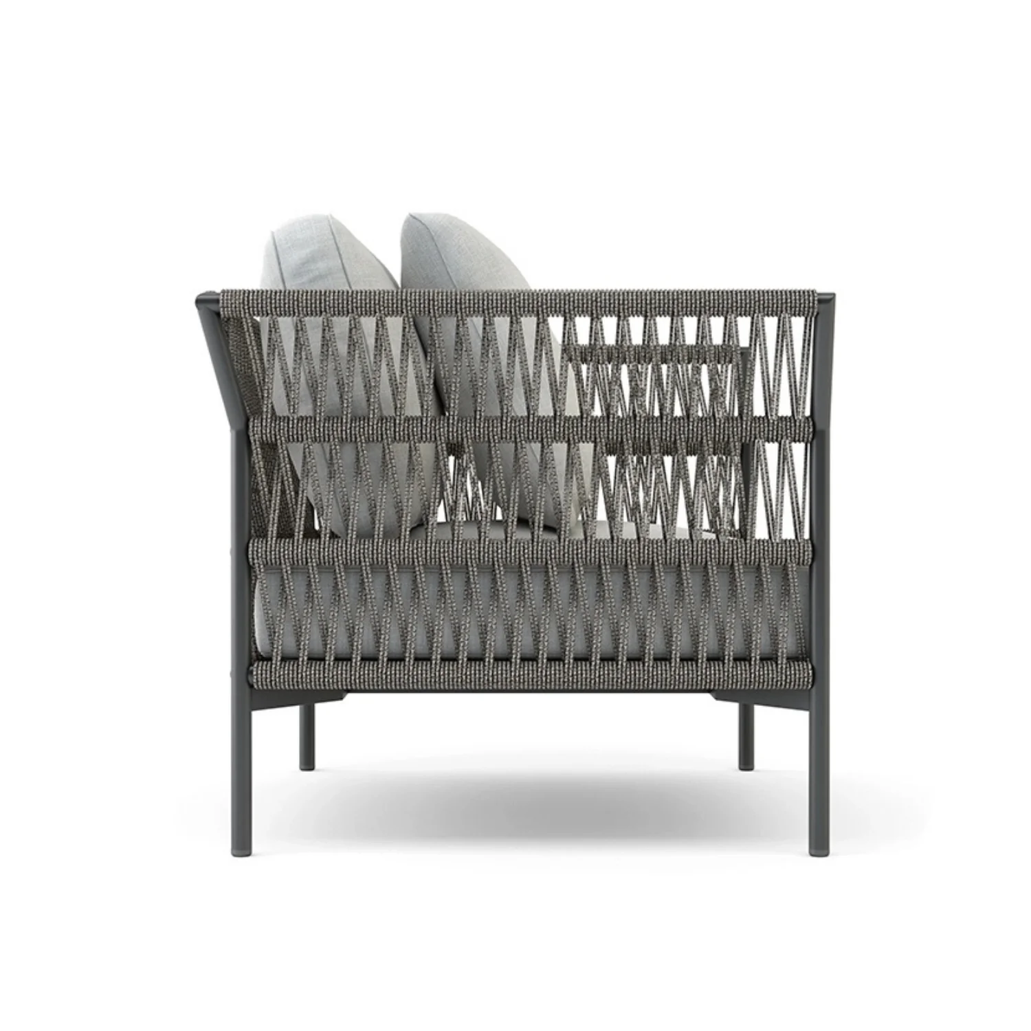 Outdoor Rope 7-Seater Sofa Set With Glass Top Table - Image 18