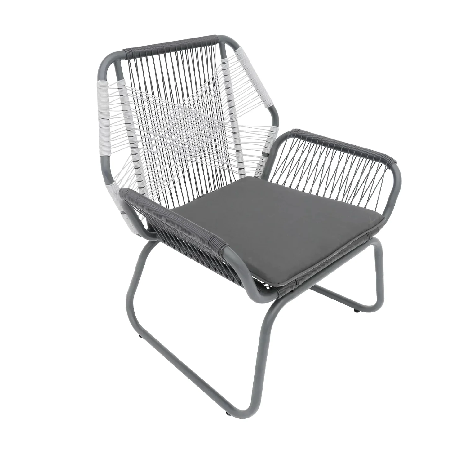 Outdoor Rope Double Tone 3-Piece Patio Set - Image 8