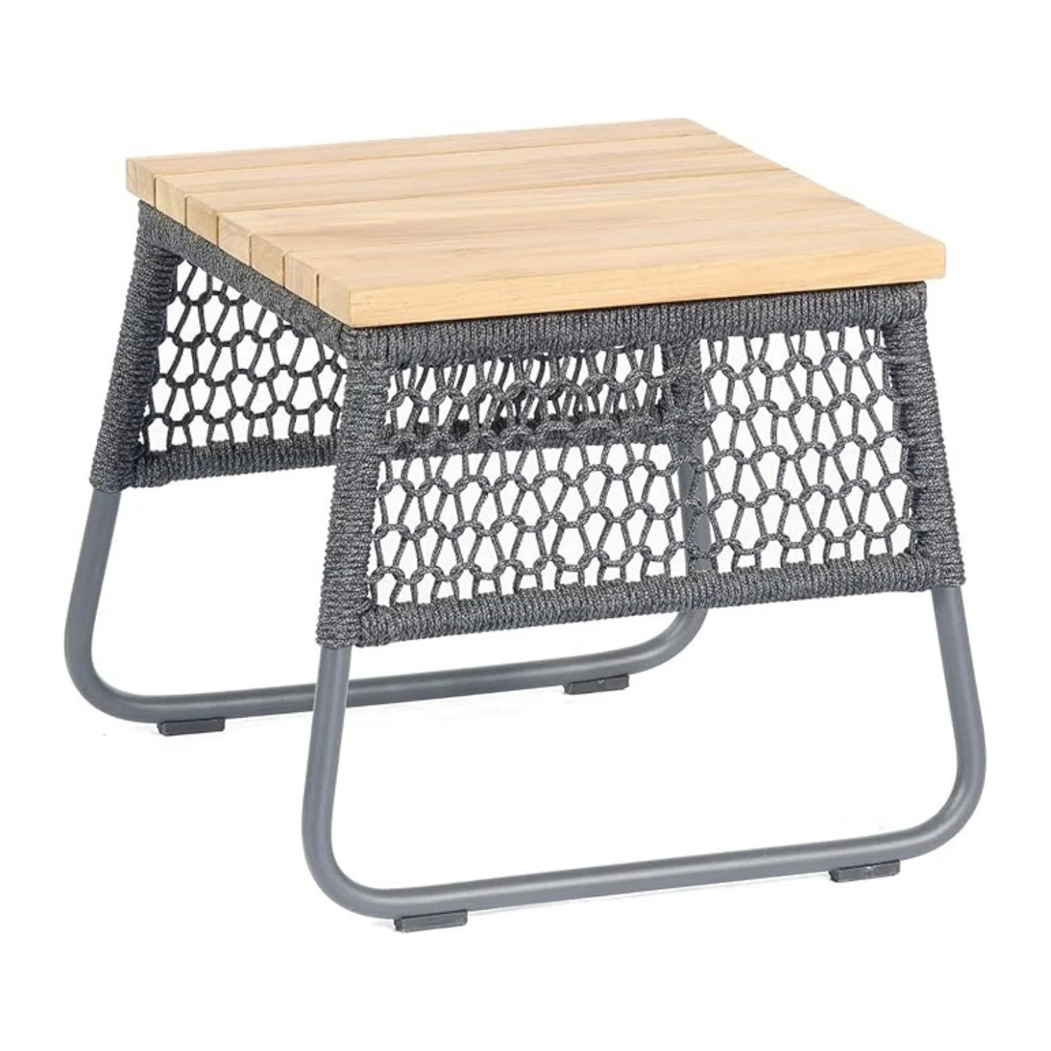 Outdoor Rope Lounge Chair With Side Table - Image 10