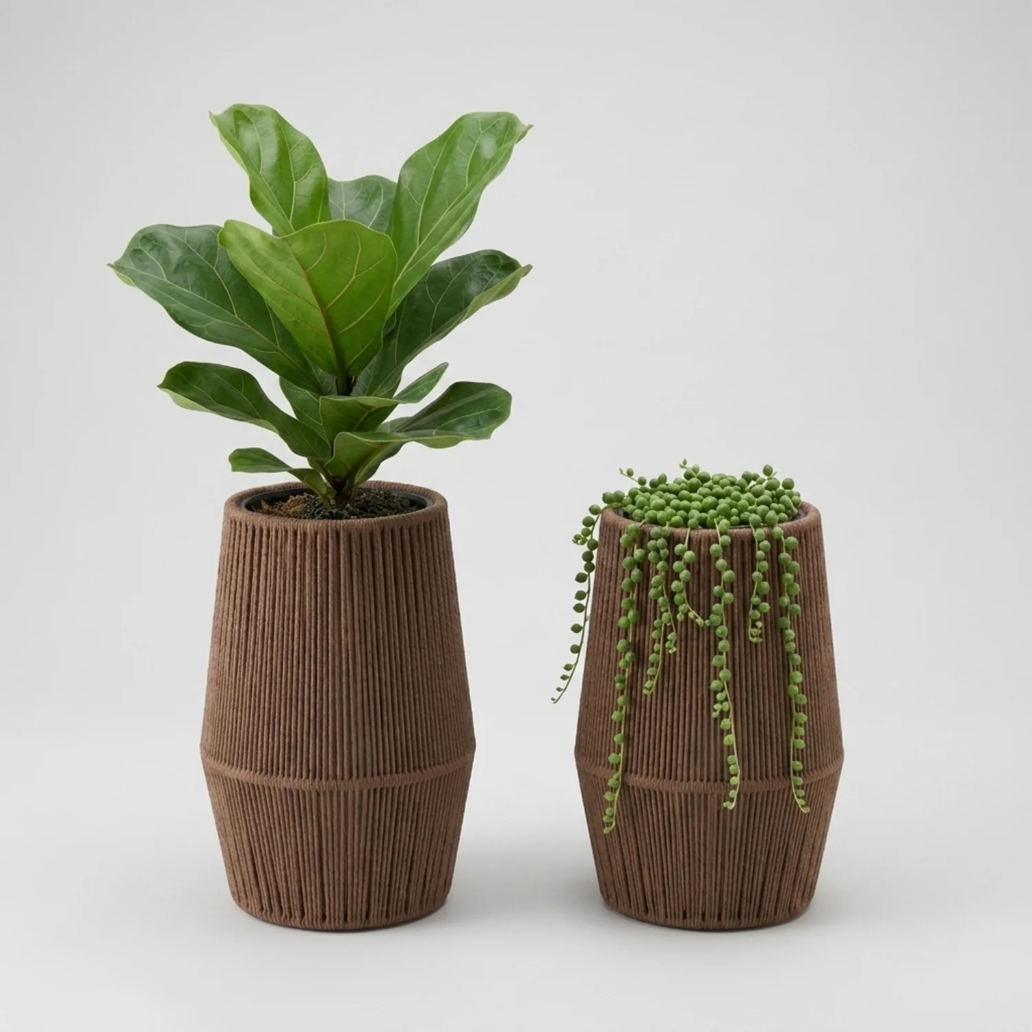 Outdoor Rope Planter Set of 2 (Beige) - Image 6