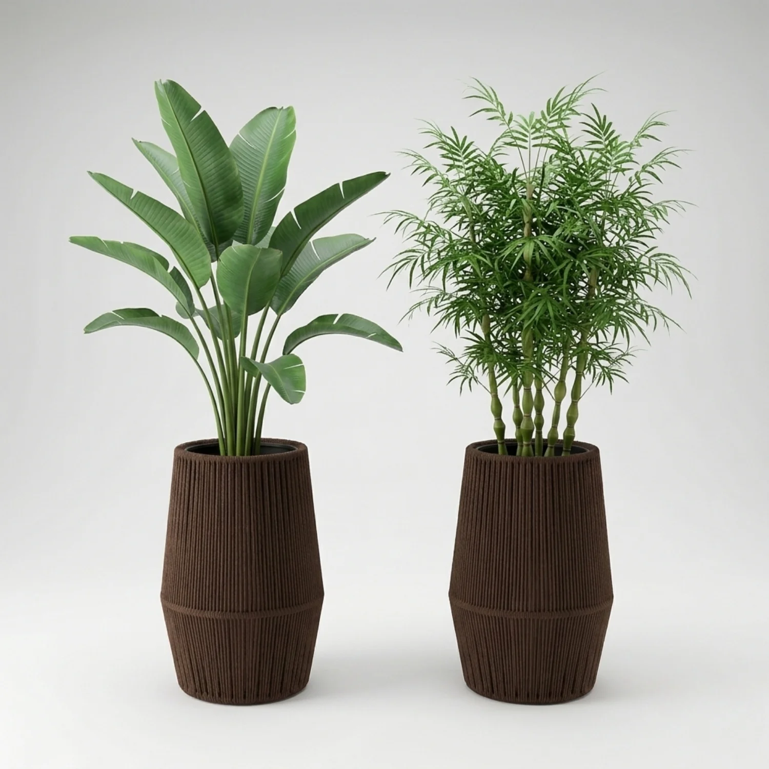Outdoor Rope Planter Set of 2 (Brown) - Image 6