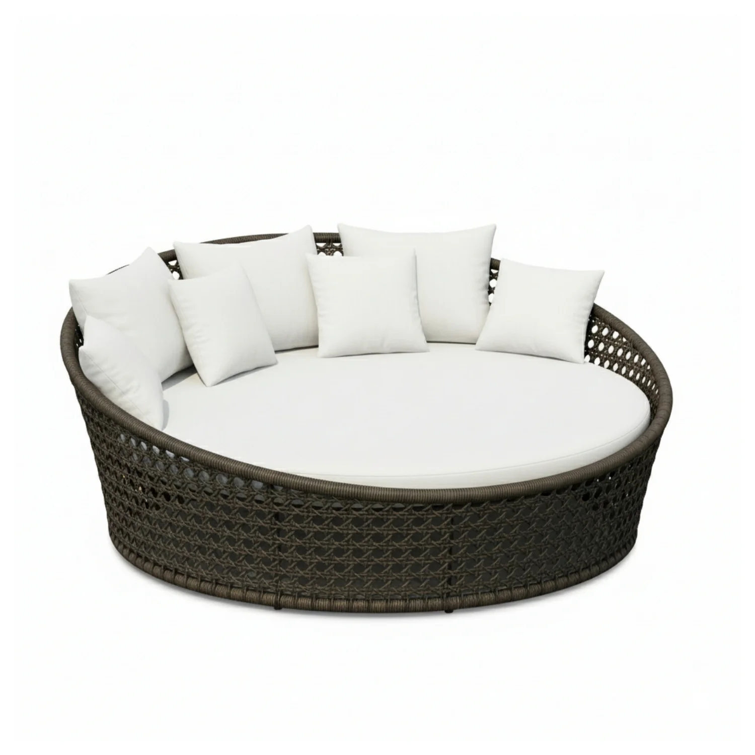 Outdoor Rope Round Patio Daybed Sofa - Image 6