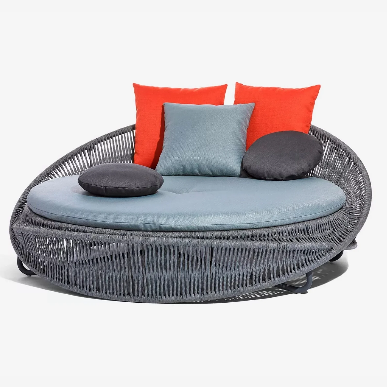 Outdoor Rope Round Patio Daybed Sofa - Image 7