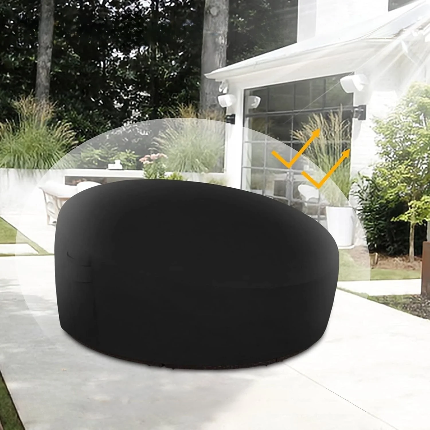 Outdoor Round Daybed Cover - Image 4
