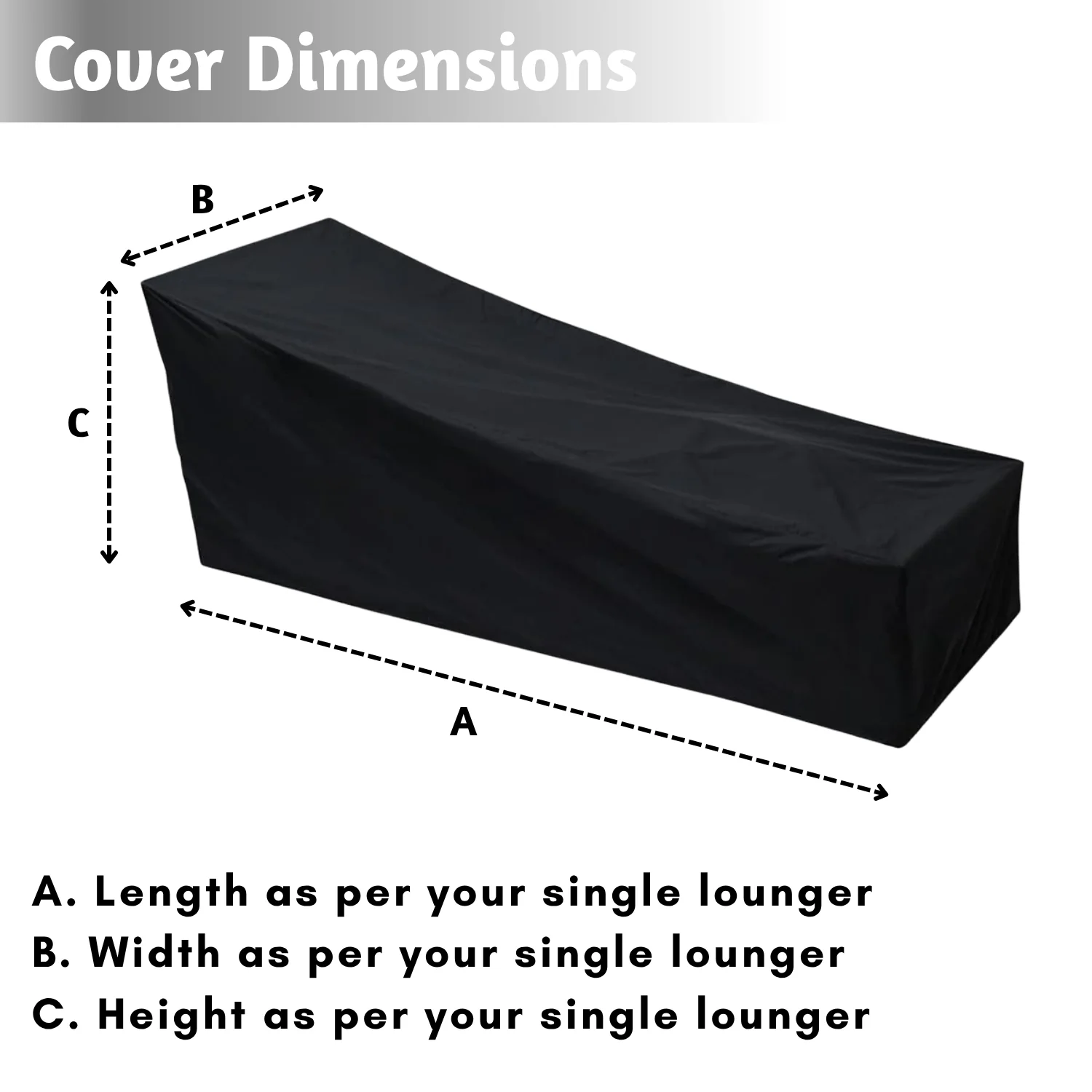 Outdoor Single Lounger Cover - Image 5