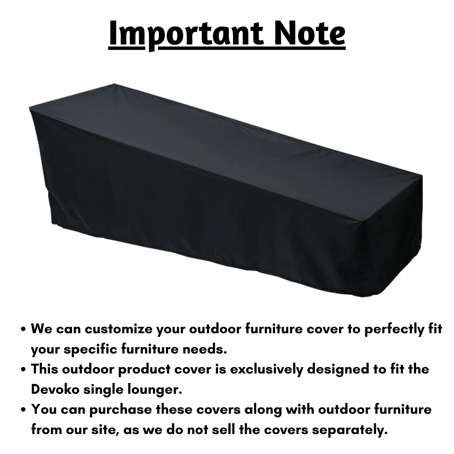 Outdoor Single Lounger Cover - Image 6