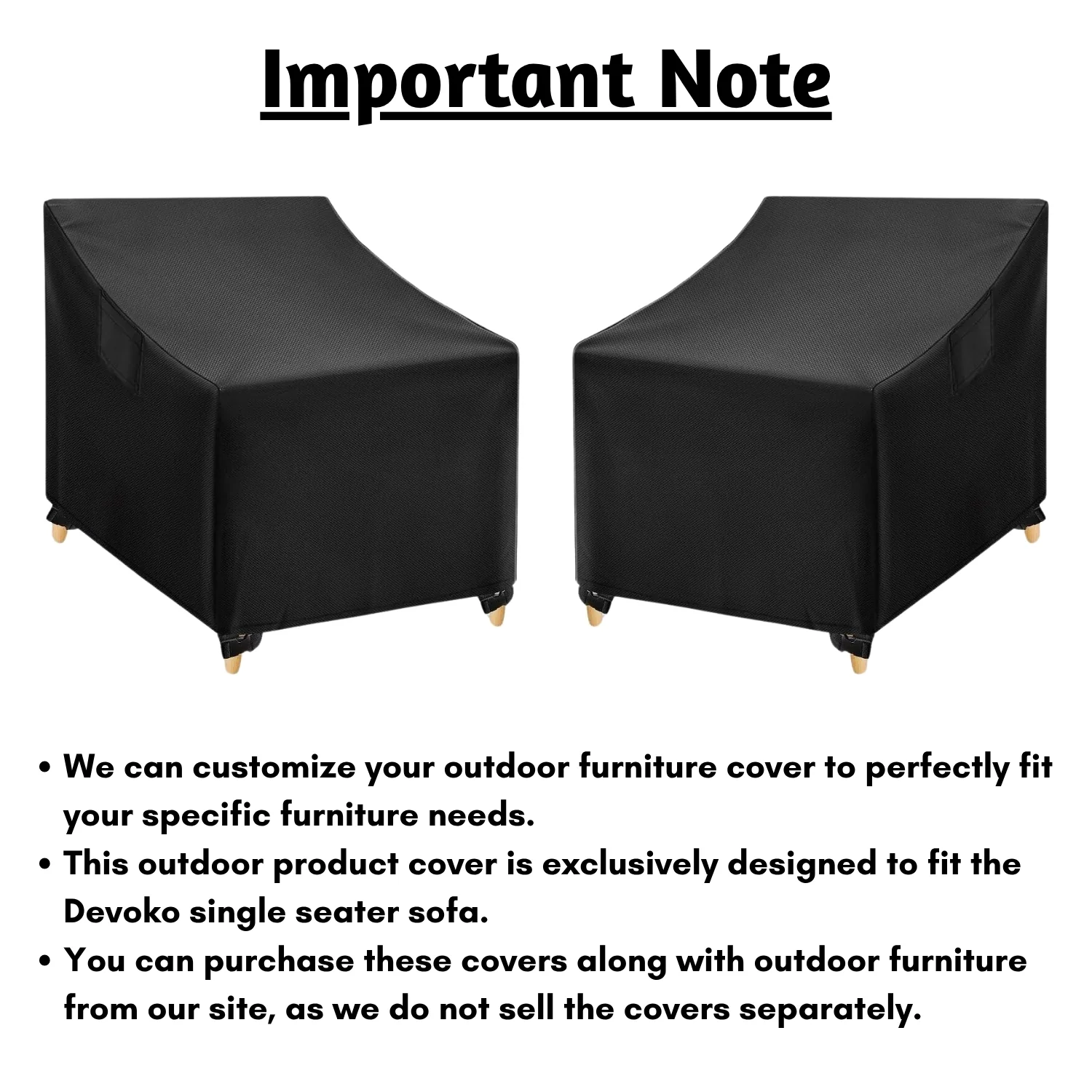Outdoor Single Seater Sofa Cover - Image 6