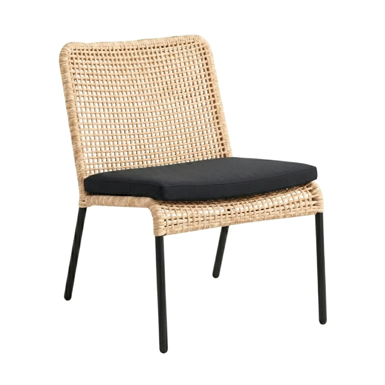 Outdoor Wicker 3-Piece Patio Furniture Set with Wooden Top Table - Image 7