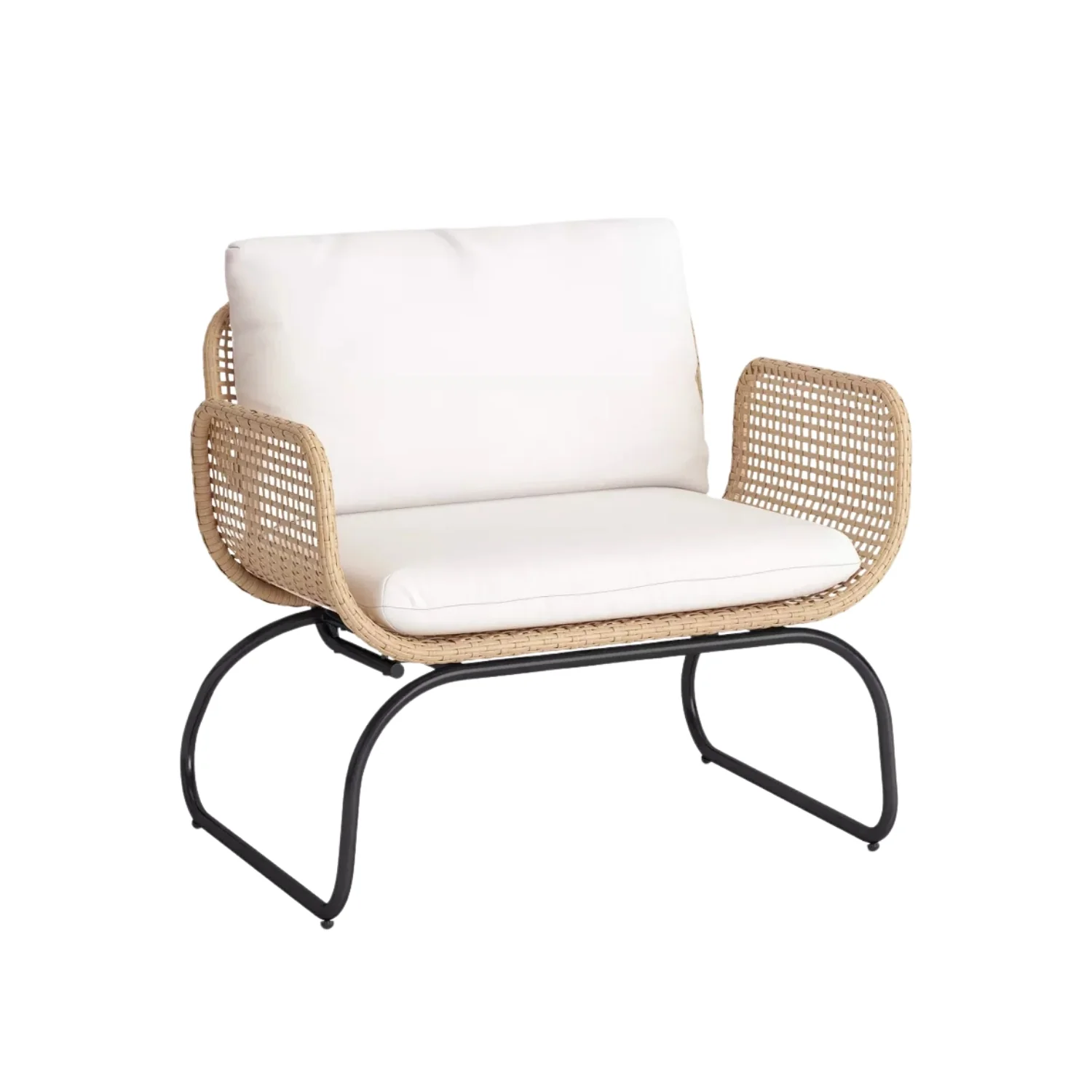 Outdoor Wicker 4-Piece Patio Set With Footrest - Image 7