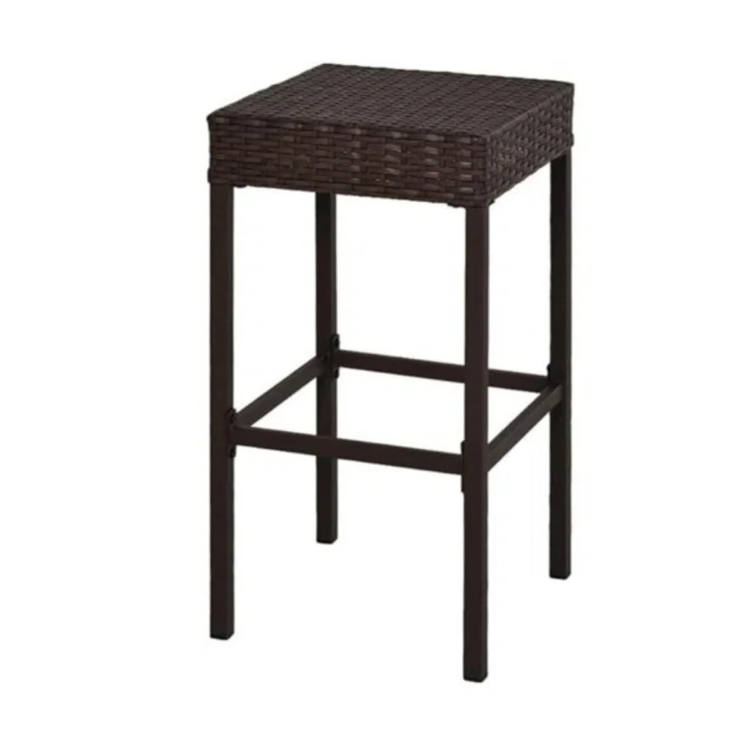Outdoor Wicker 5-Piece Bar Set with Glass Top Table - Image 6