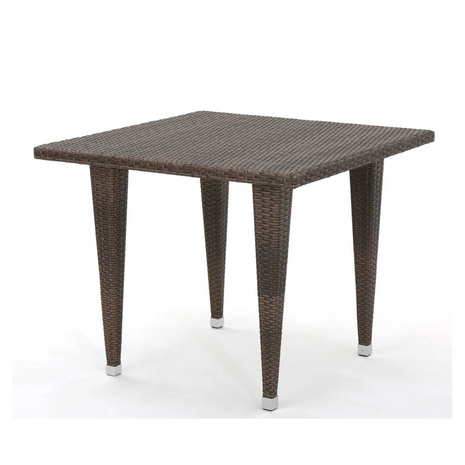 Outdoor Wicker Patio Counter Height Table (Dark Brown) - Image 4