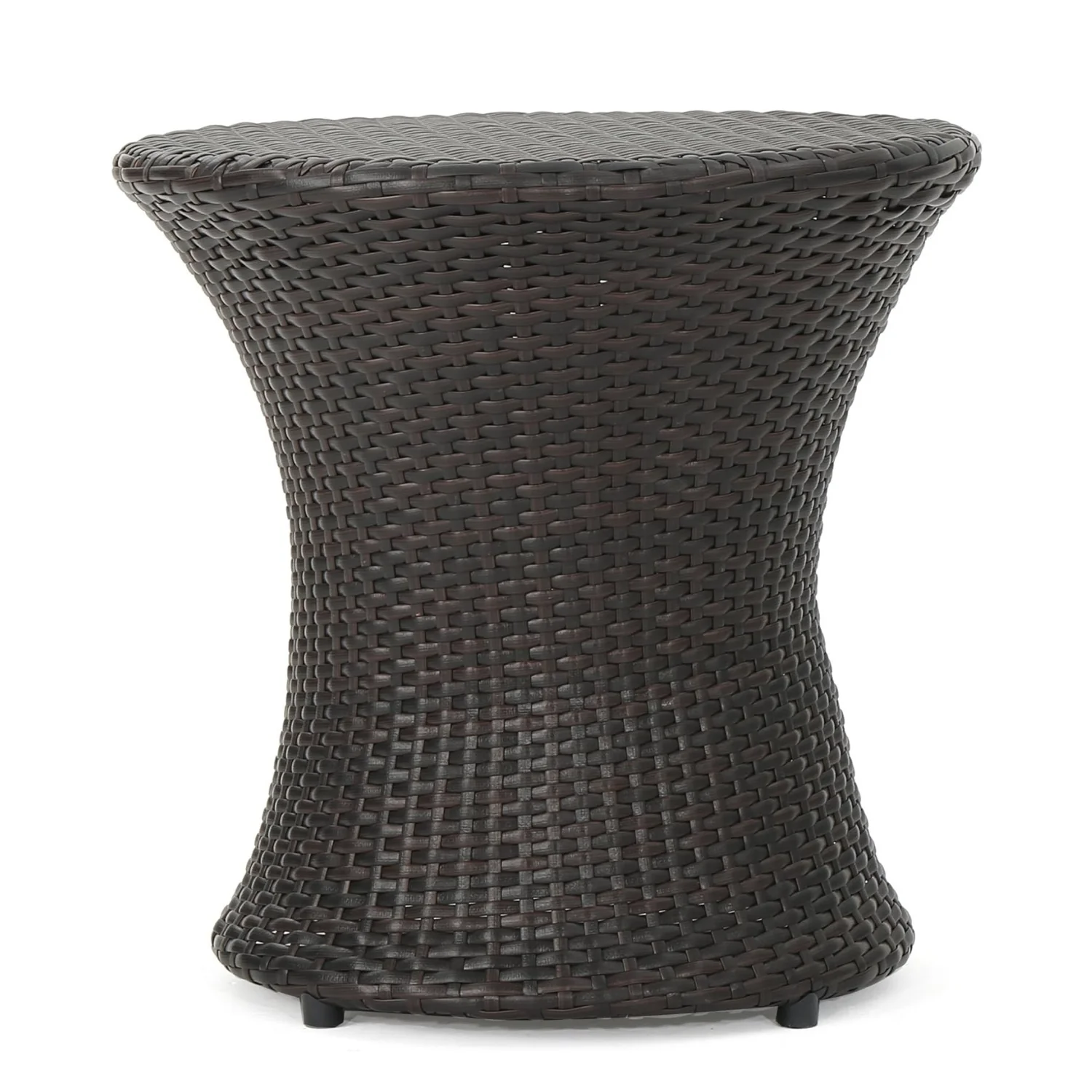 Outdoor Wicker Round Patio End Table - Image 8
