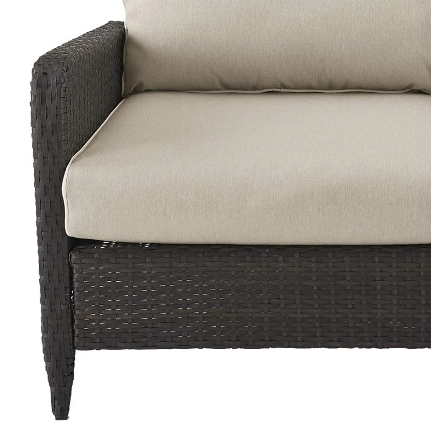 Outdoor Wicker Double Seater Loveseat Sofa - Image 3