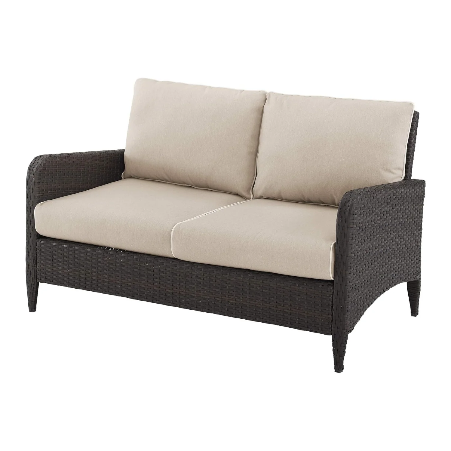 Outdoor Wicker Double Seater Loveseat Sofa - Image 4