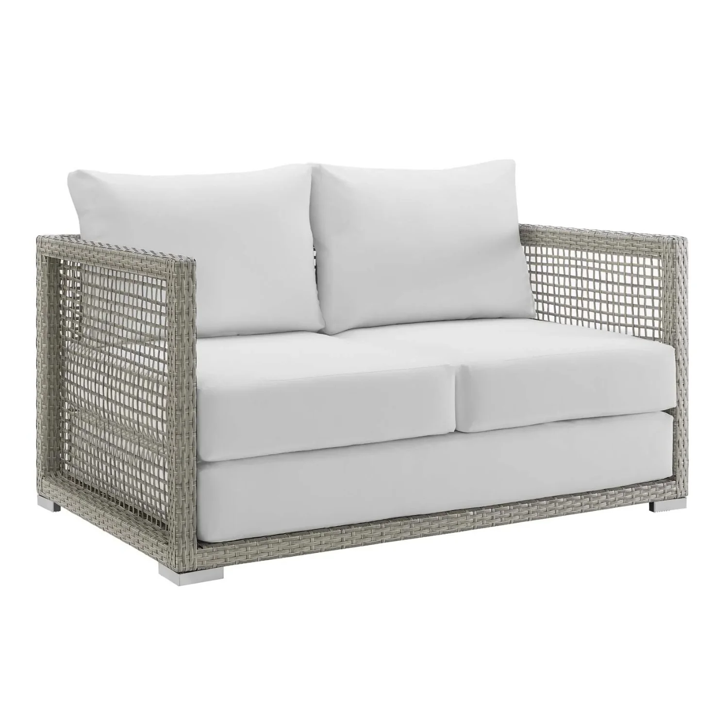 Outdoor Wicker Woven 6 Pieces Sectional Patio Furniture Set - Image 10