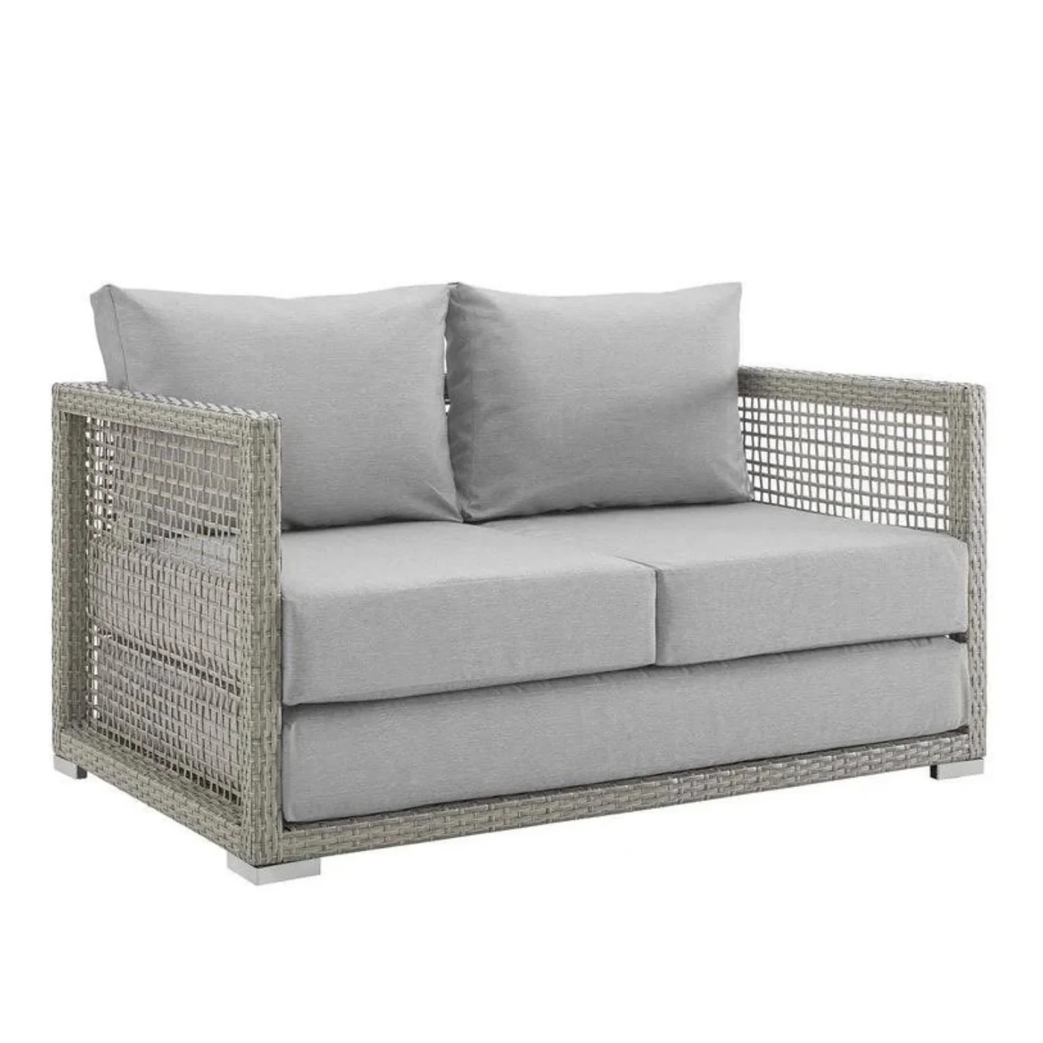 Outdoor Wicker Woven 6 Pieces Sectional Patio Furniture Set - Image 10