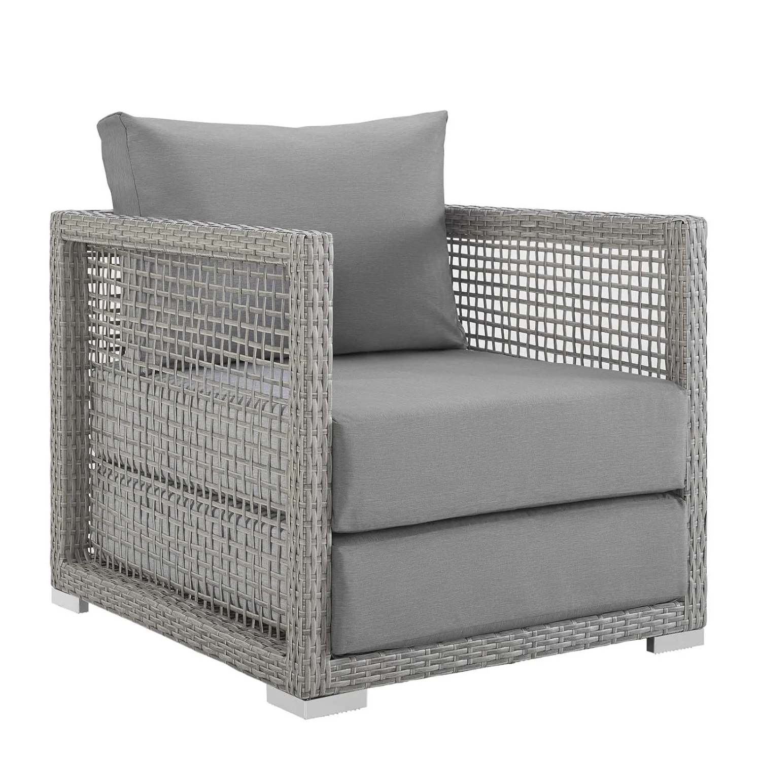 Outdoor Wicker Woven 6 Pieces Sectional Patio Furniture Set - Image 11