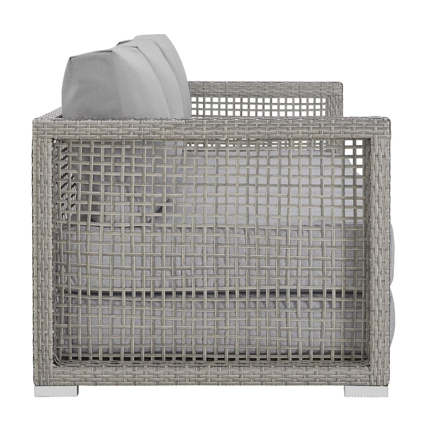 Outdoor Wicker Woven 6 Pieces Sectional Patio Furniture Set - Image 14