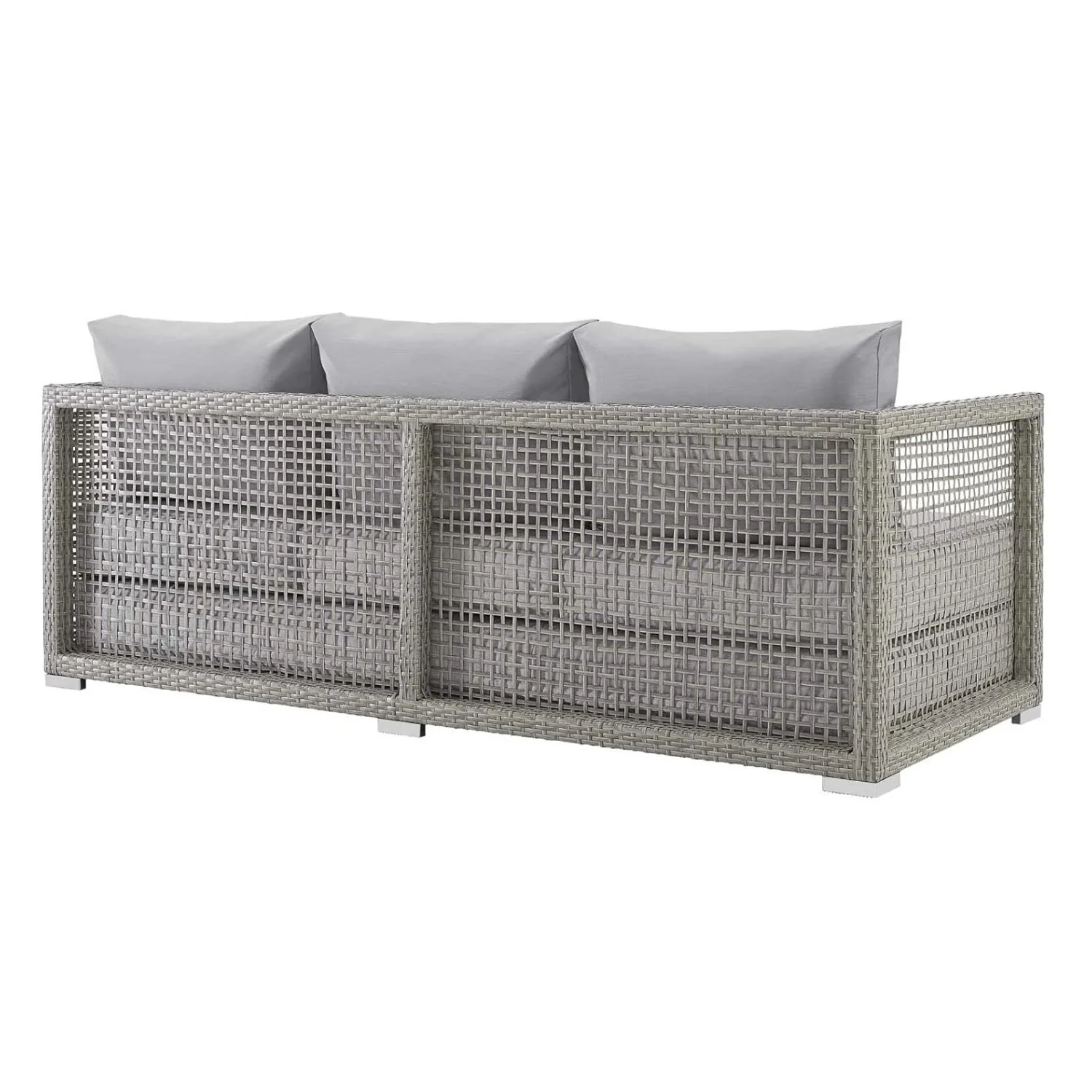 Outdoor Wicker Woven 6 Pieces Sectional Patio Furniture Set - Image 15