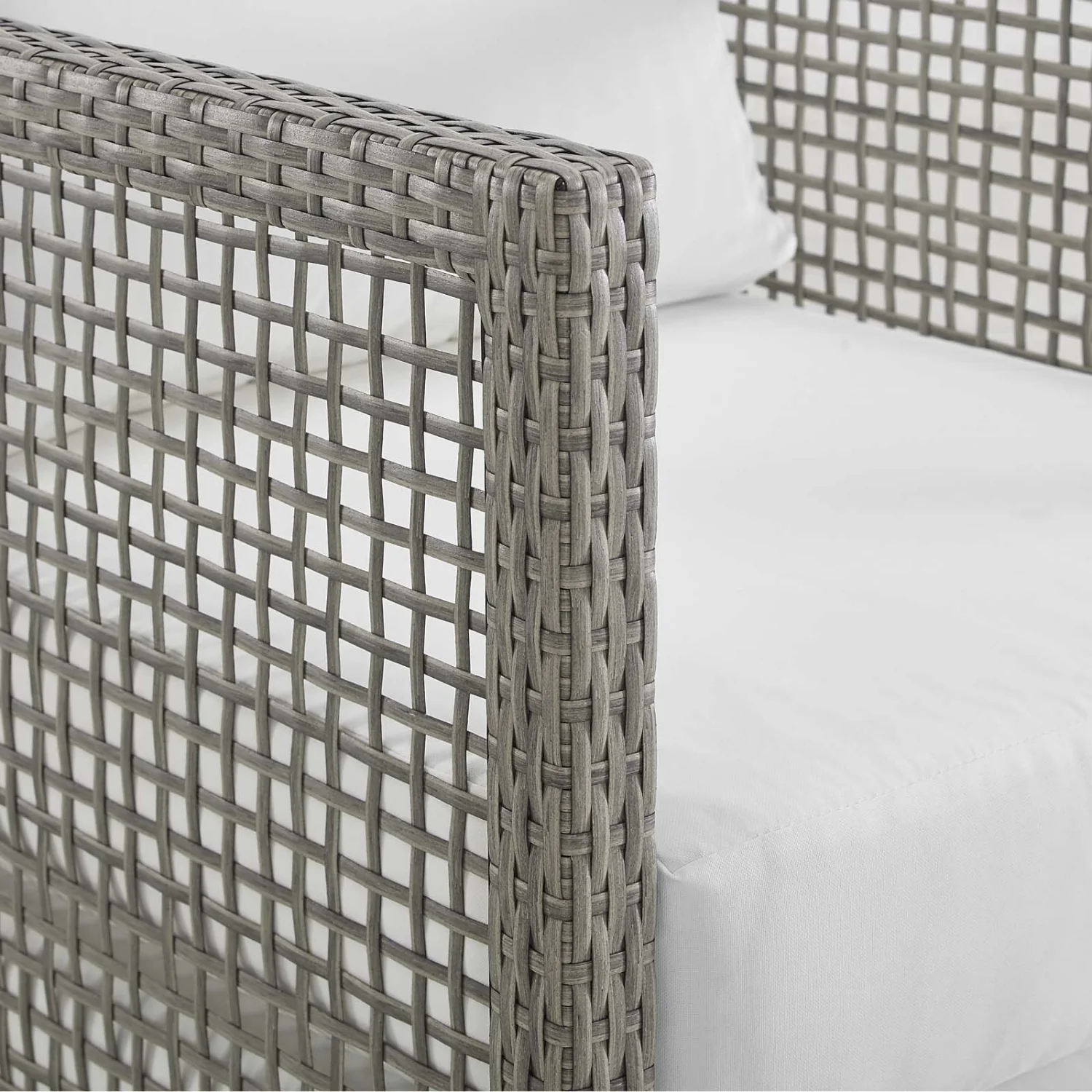 Outdoor Wicker Woven 6 Pieces Sectional Patio Furniture Set - Image 3