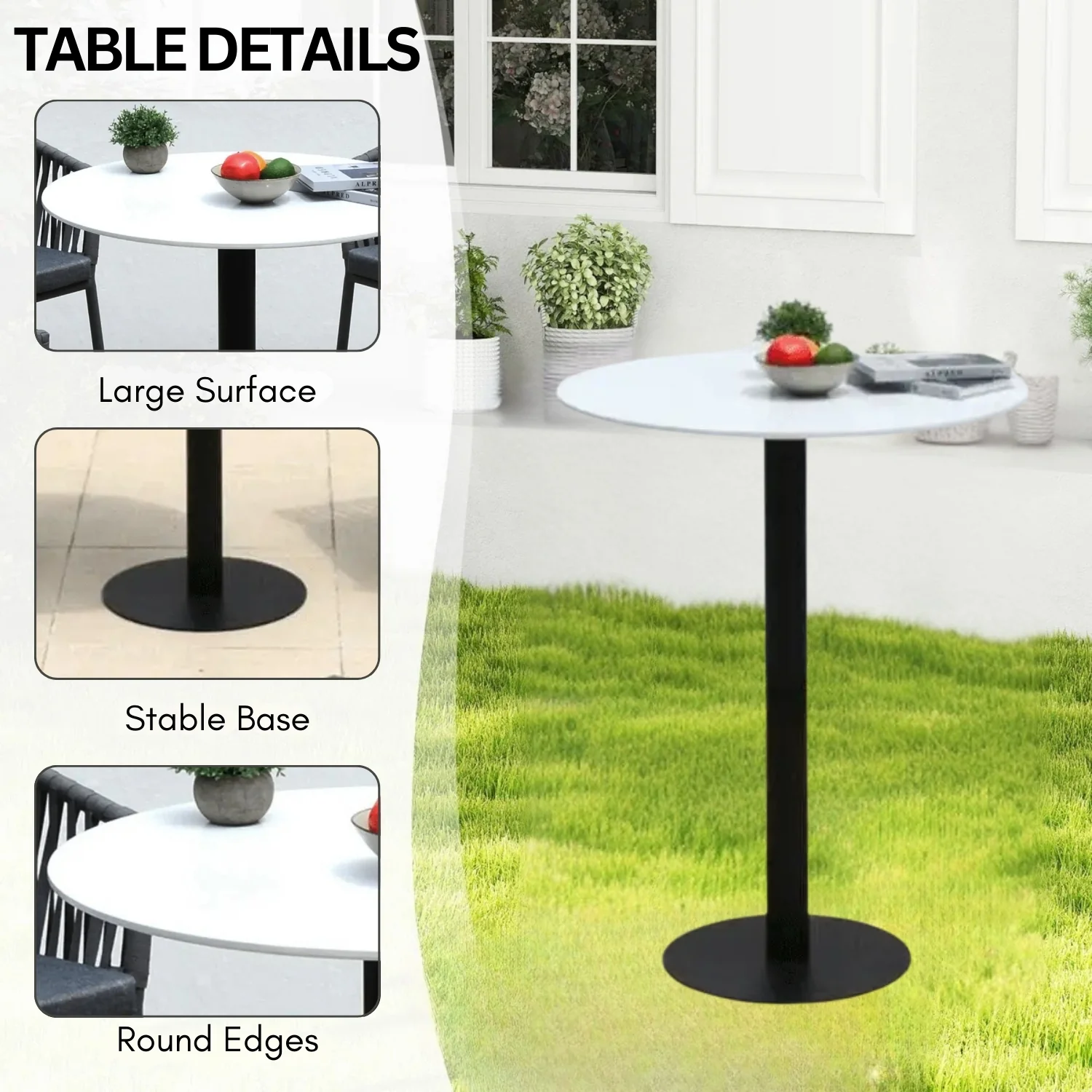 Premium Outdoor Rope Bar Set With a High-Top Round Table - Image 7